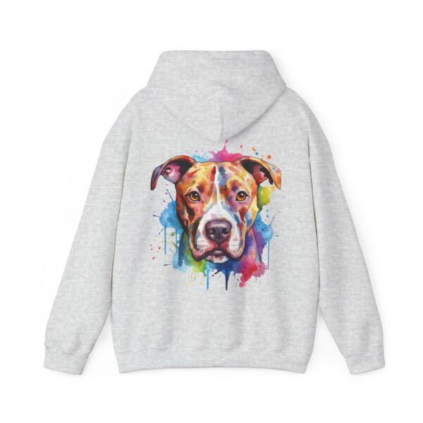 PittieLove Rescue Hoodie for Dog Lovers, Colorful Pit Bull Sweatshirt, Animal Rescue Apparel, Gift for Pet Owners, Cozy Unisex Hoodie - Image 6