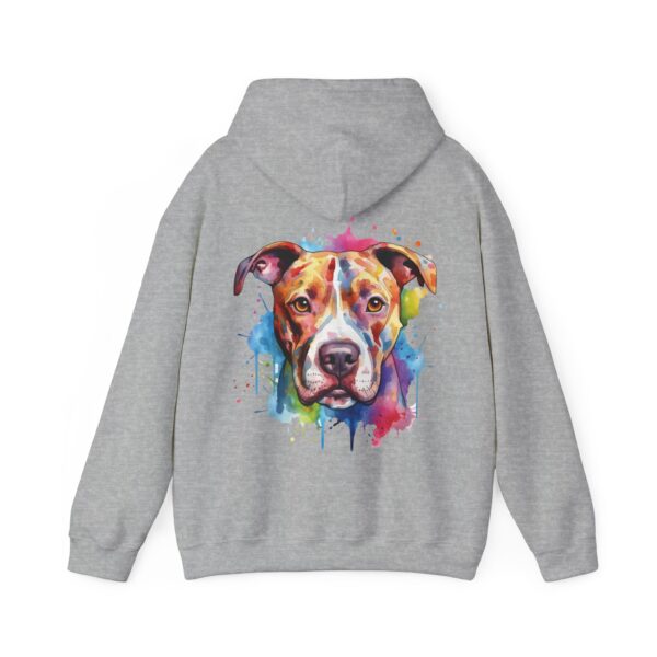 PittieLove Rescue Hoodie for Dog Lovers, Colorful Pit Bull Sweatshirt, Animal Rescue Apparel, Gift for Pet Owners, Cozy Unisex Hoodie - Image 14