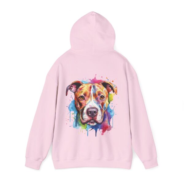 PittieLove Rescue Hoodie for Dog Lovers, Colorful Pit Bull Sweatshirt, Animal Rescue Apparel, Gift for Pet Owners, Cozy Unisex Hoodie - Image 3