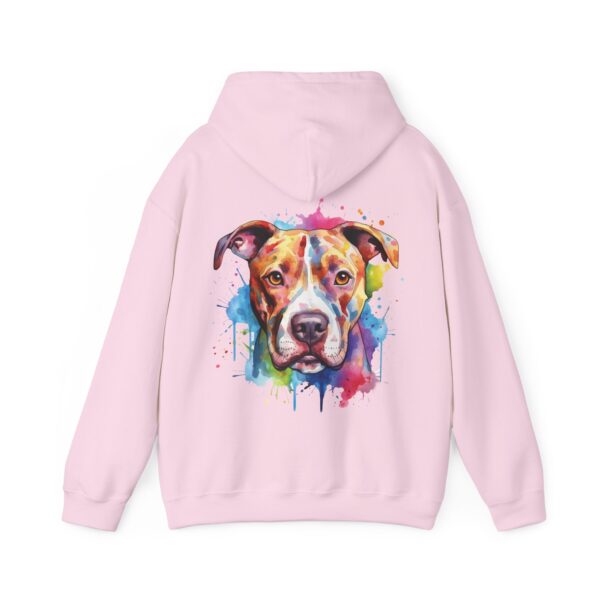 PittieLove Rescue Hoodie for Dog Lovers, Colorful Pit Bull Sweatshirt, Animal Rescue Apparel, Gift for Pet Owners, Cozy Unisex Hoodie