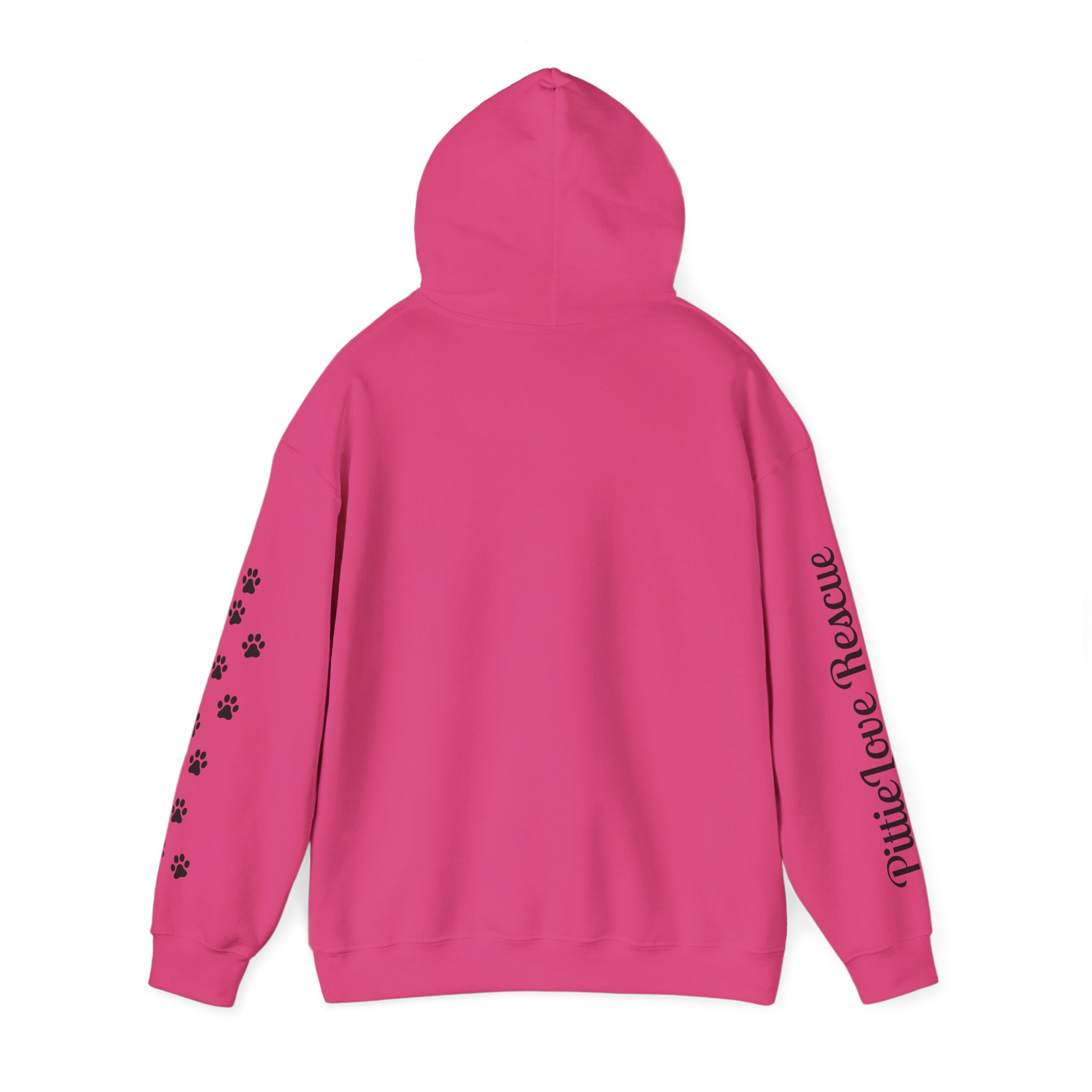 Pit Bull Rescue Hoodie – "PittieLove Rescue: Save a Velvet Hippo" Paw-Print Sweatshirt - Image 26
