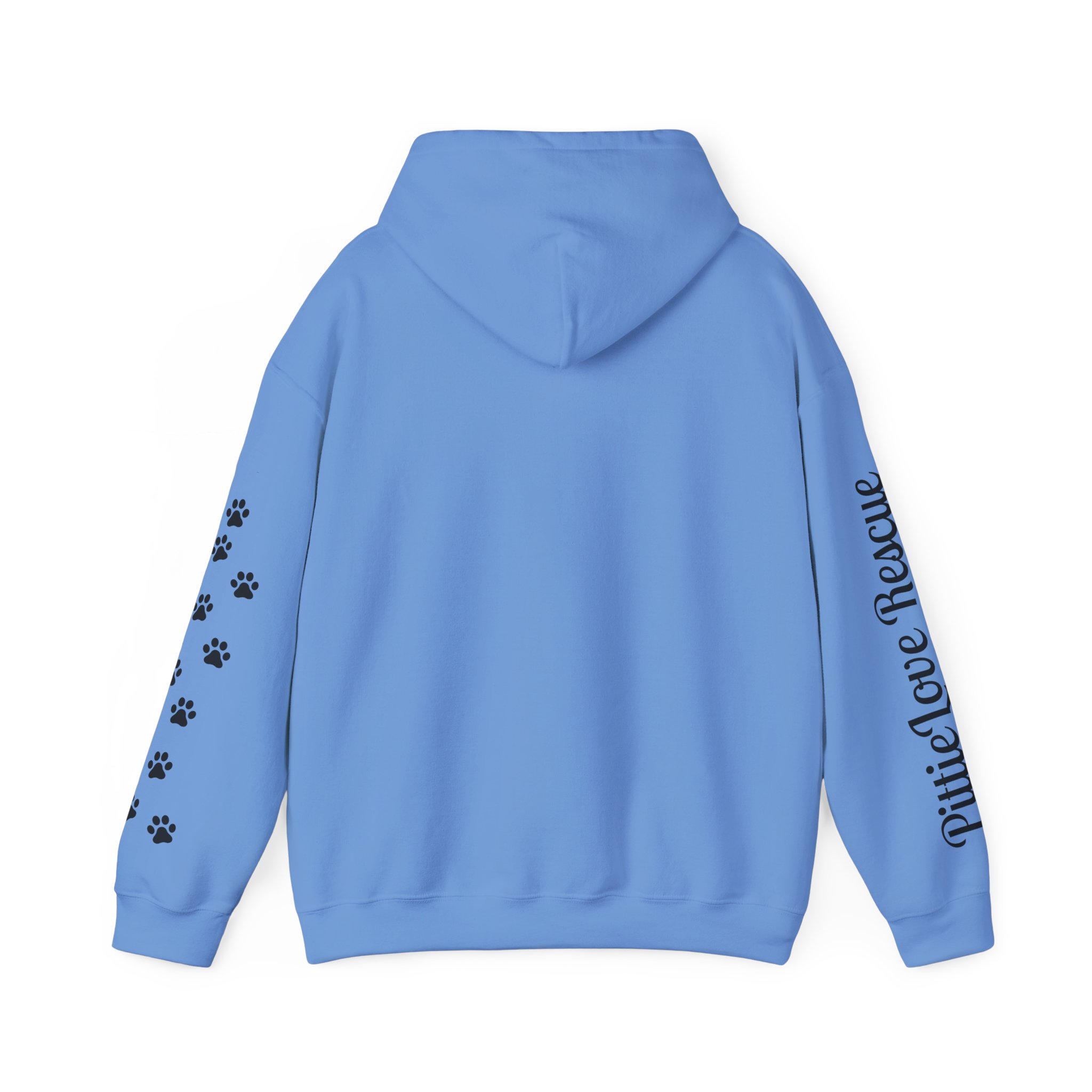 Pit Bull Rescue Hoodie – "PittieLove Rescue: Save a Velvet Hippo" Paw-Print Sweatshirt - Image 17