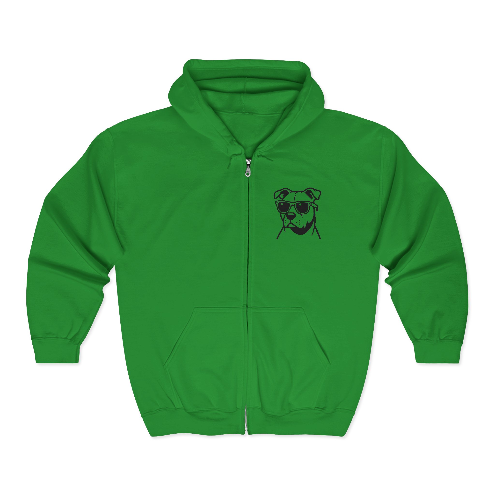 Pit Bull Rescue Zip Hoodie — "Adopt for Love, Adopt for Life" Rescue Support - Image 9
