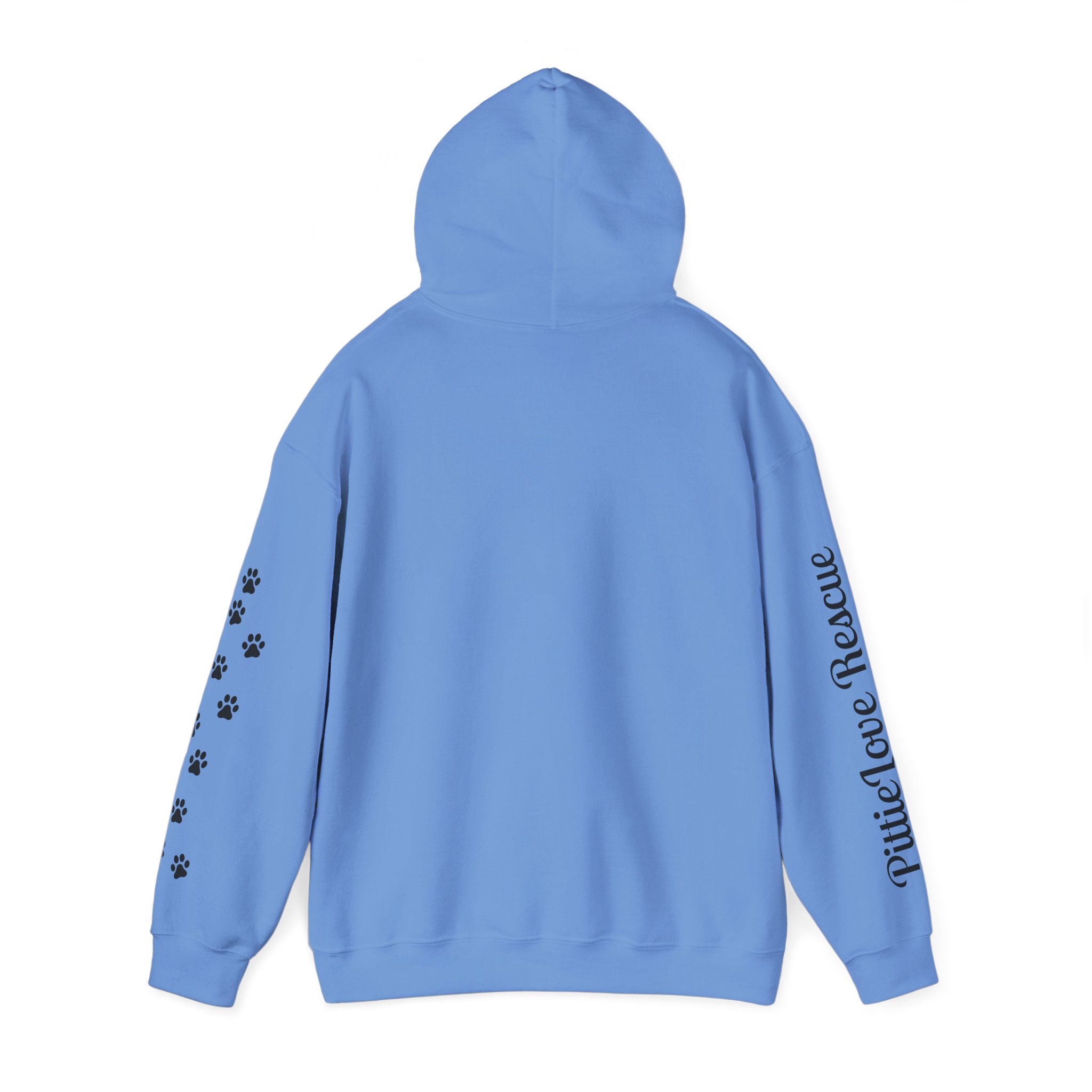 Pit Bull Rescue Hoodie – "PittieLove Rescue: Save a Velvet Hippo" Paw-Print Sweatshirt - Image 18