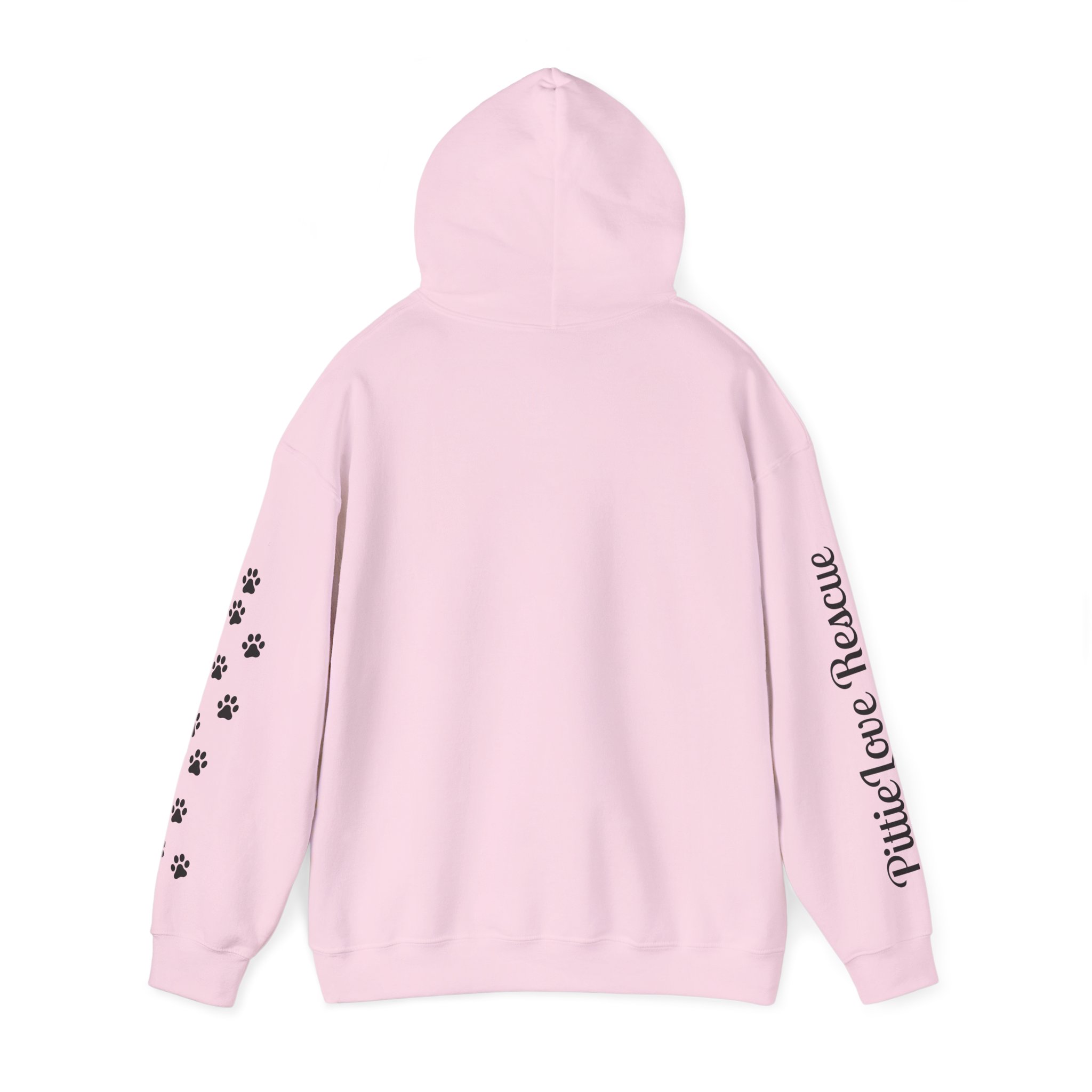 Pit Bull Rescue Hoodie – "PittieLove Rescue: Save a Velvet Hippo" Paw-Print Sweatshirt - Image 22