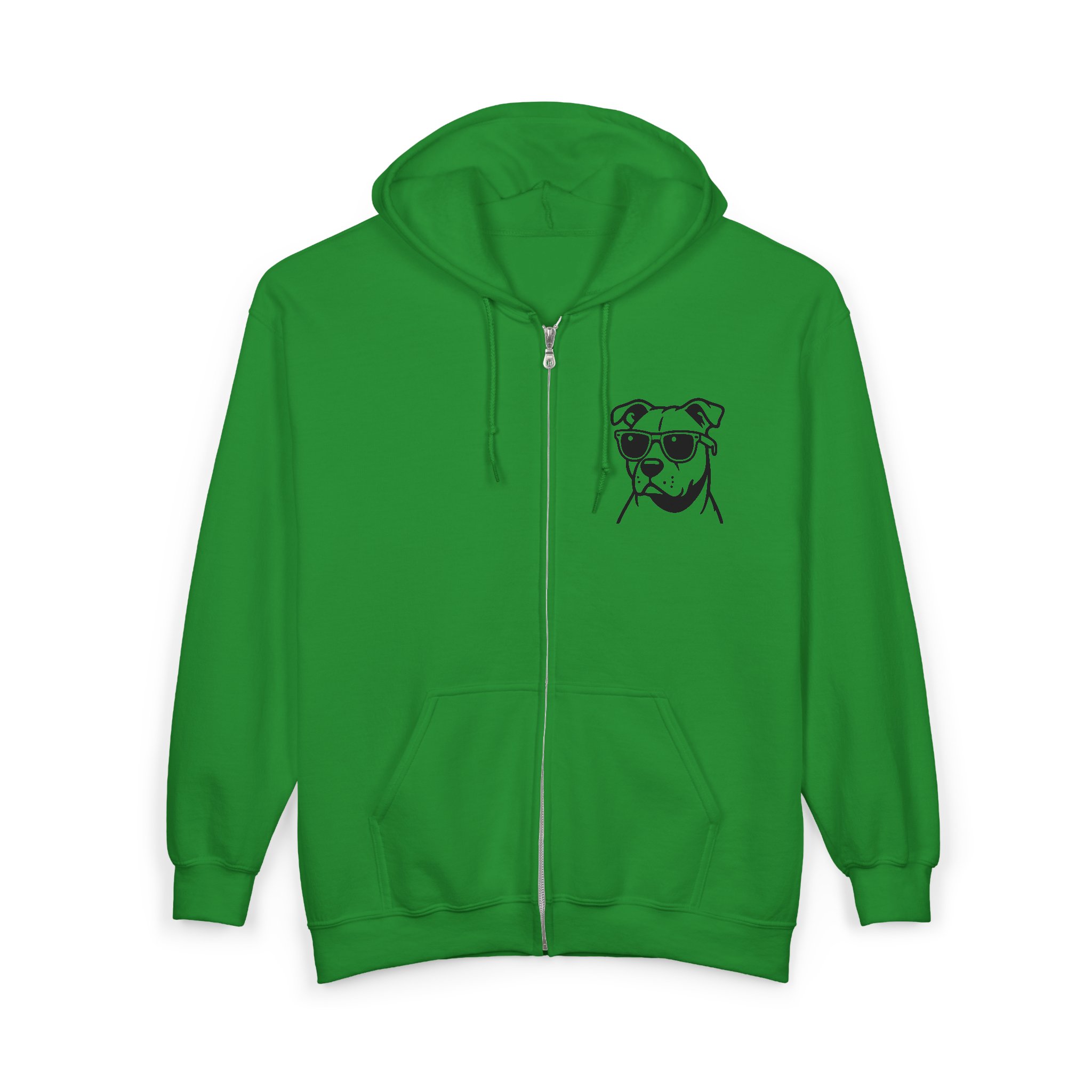 Pit Bull Rescue Zip Hoodie — "Adopt for Love, Adopt for Life" Rescue Support - Image 11