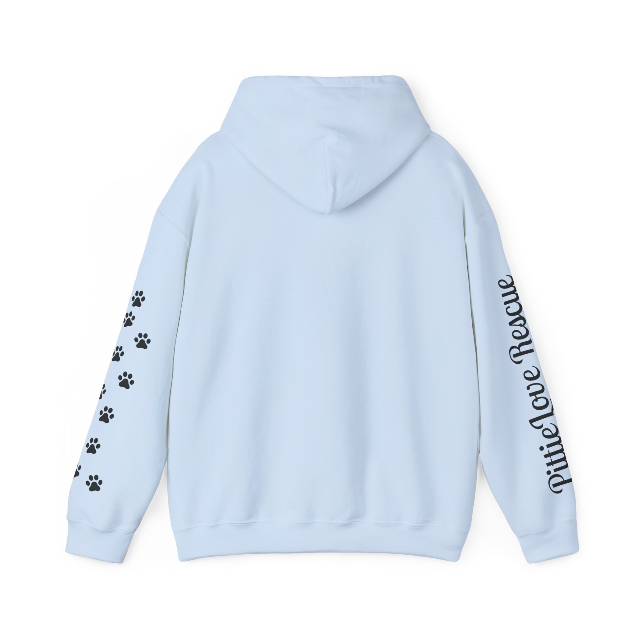 Pit Bull Rescue Hoodie – "PittieLove Rescue: Save a Velvet Hippo" Paw-Print Sweatshirt - Image 13