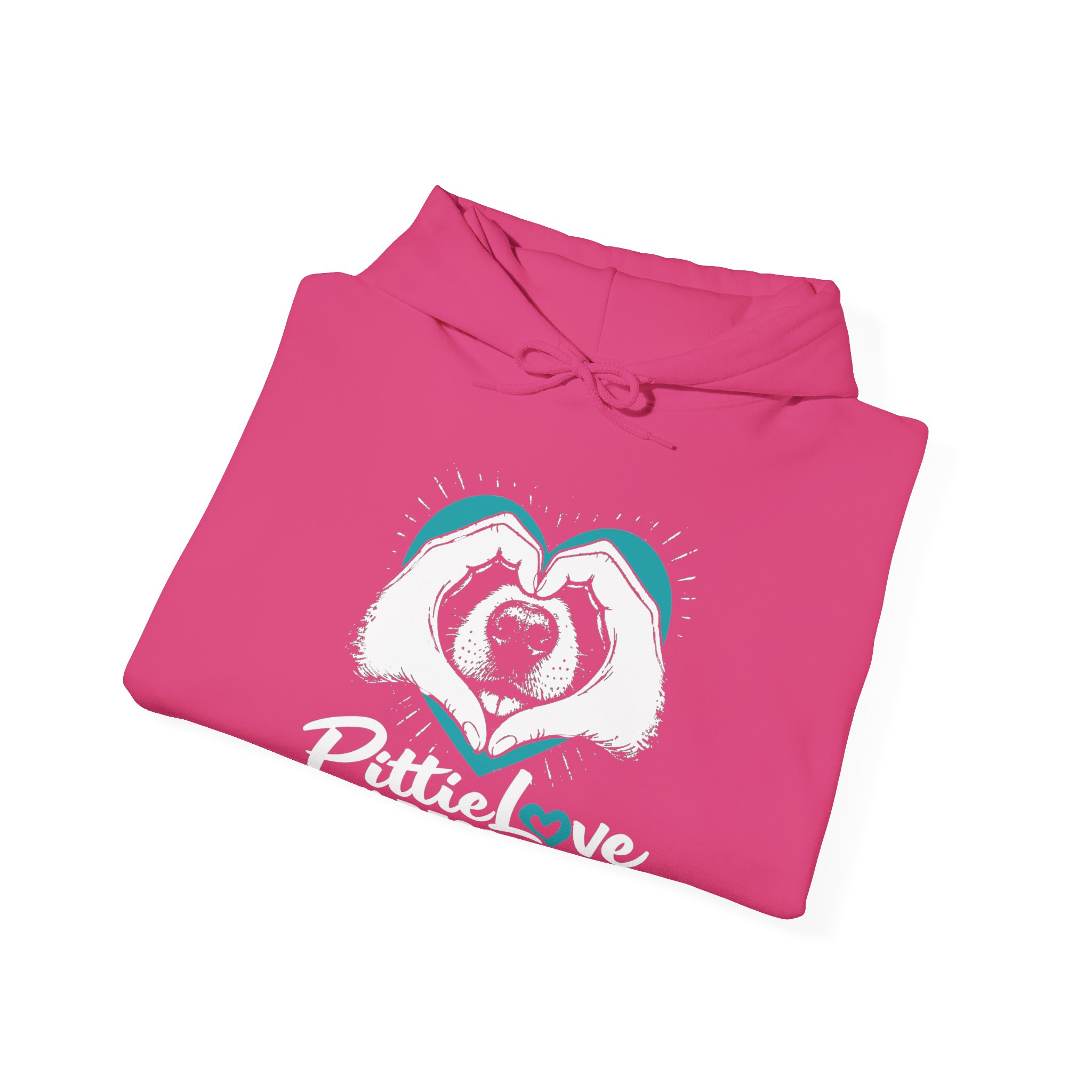 PittieLove Rescue Hoodie — Pit Bull Rescue Heart Graphic Sweatshirt - Image 44