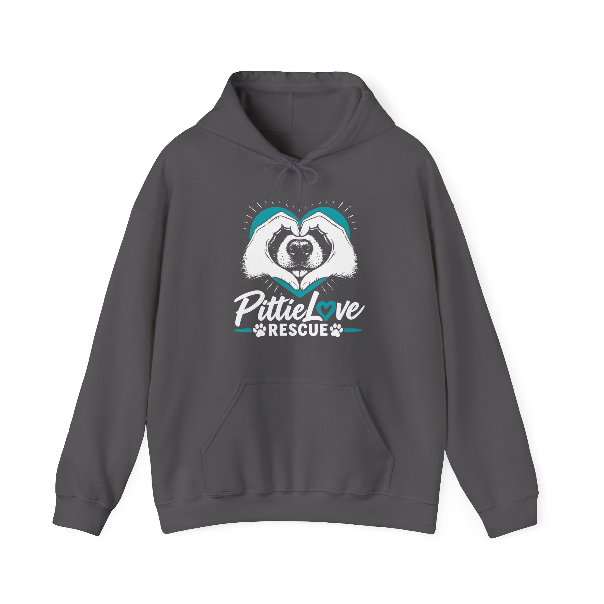 PittieLove Rescue Hoodie — Pit Bull Rescue Heart Graphic Sweatshirt - Image 25
