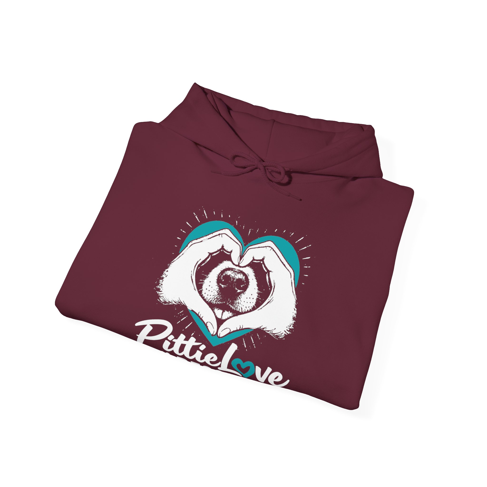 PittieLove Rescue Hoodie — Pit Bull Rescue Heart Graphic Sweatshirt - Image 12