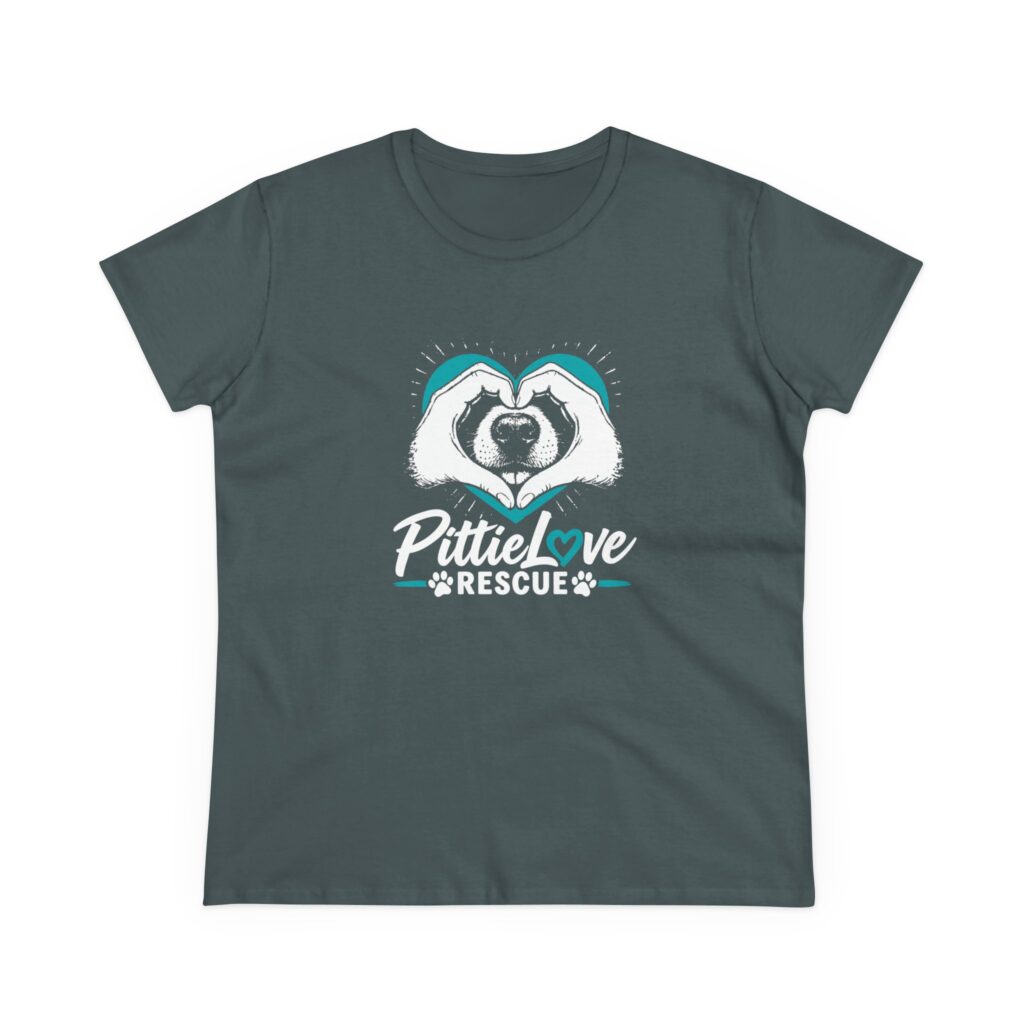PittieLove Rescue Tee — Women's Pit Bull Rescue Shirt