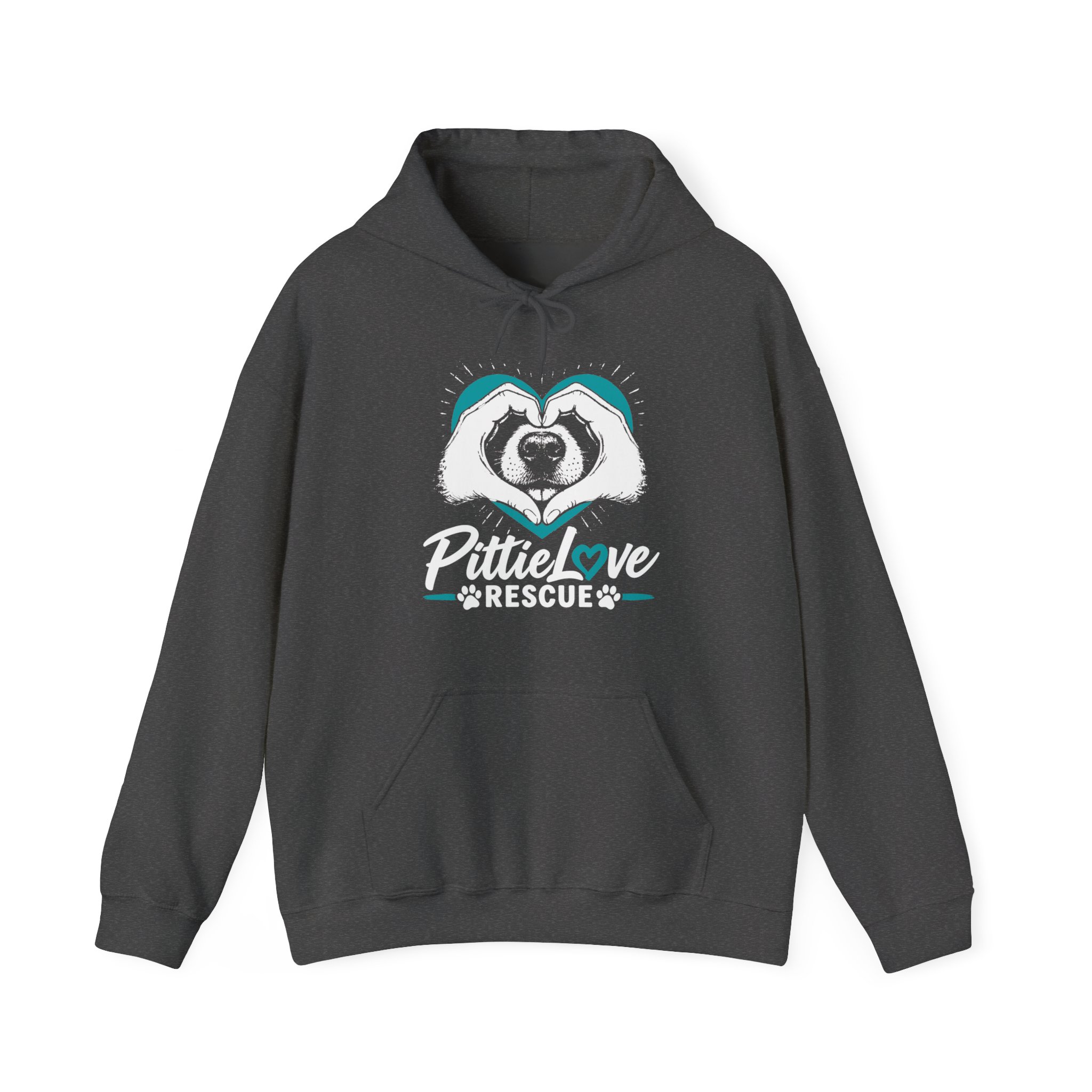 PittieLove Rescue Hoodie — Pit Bull Rescue Heart Graphic Sweatshirt - Image 21