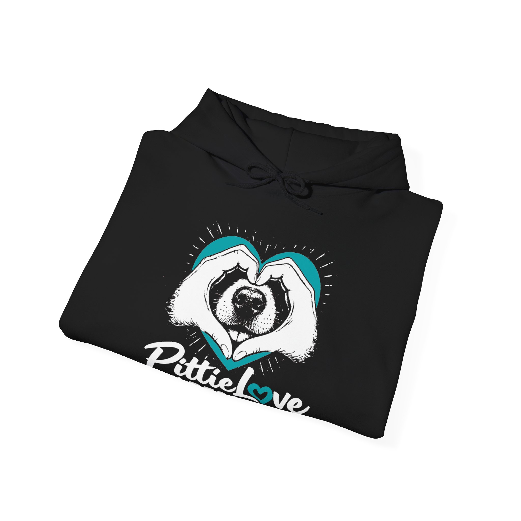 PittieLove Rescue Hoodie — Pit Bull Rescue Heart Graphic Sweatshirt - Image 8