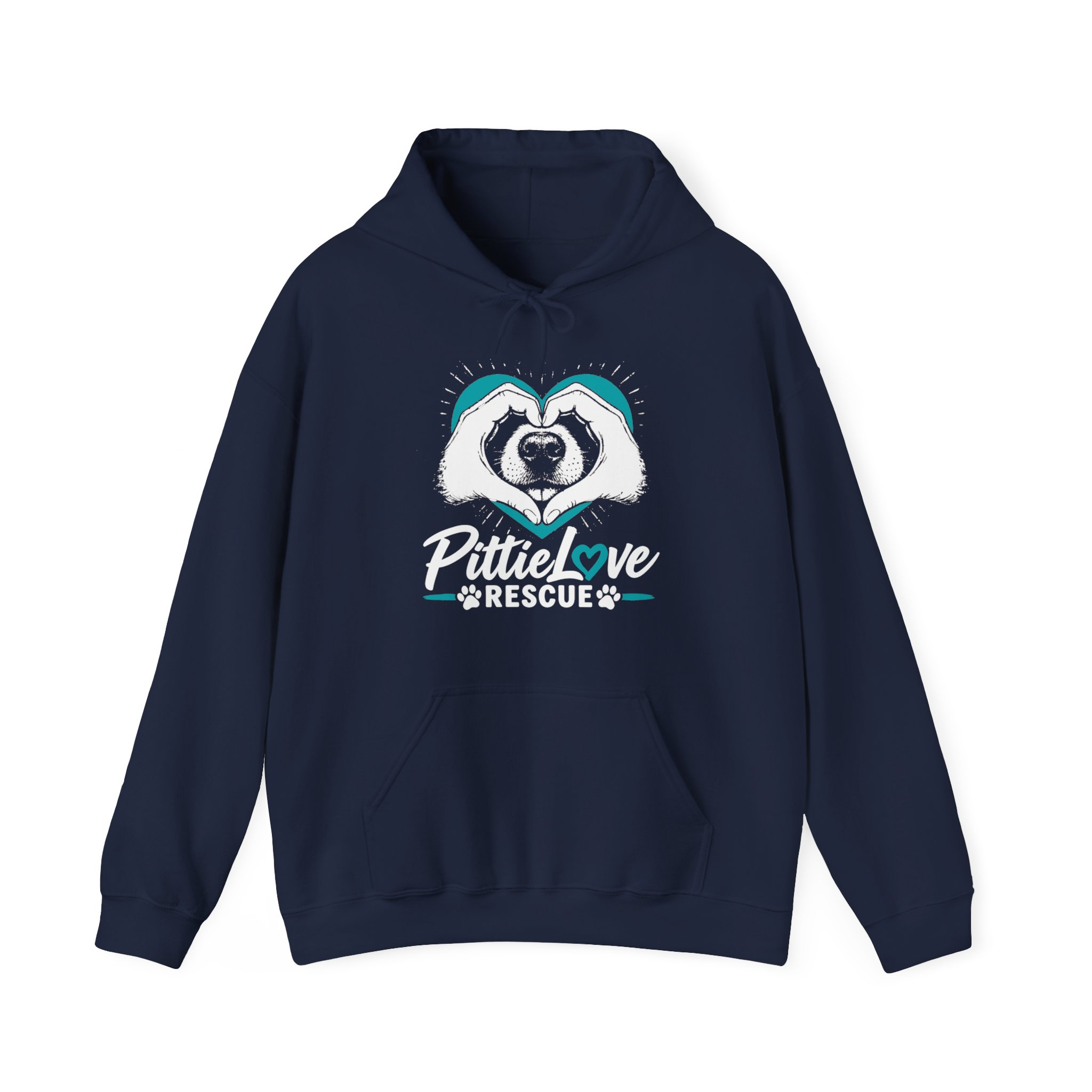 PittieLove Rescue Hoodie — Pit Bull Rescue Heart Graphic Sweatshirt - Image 33