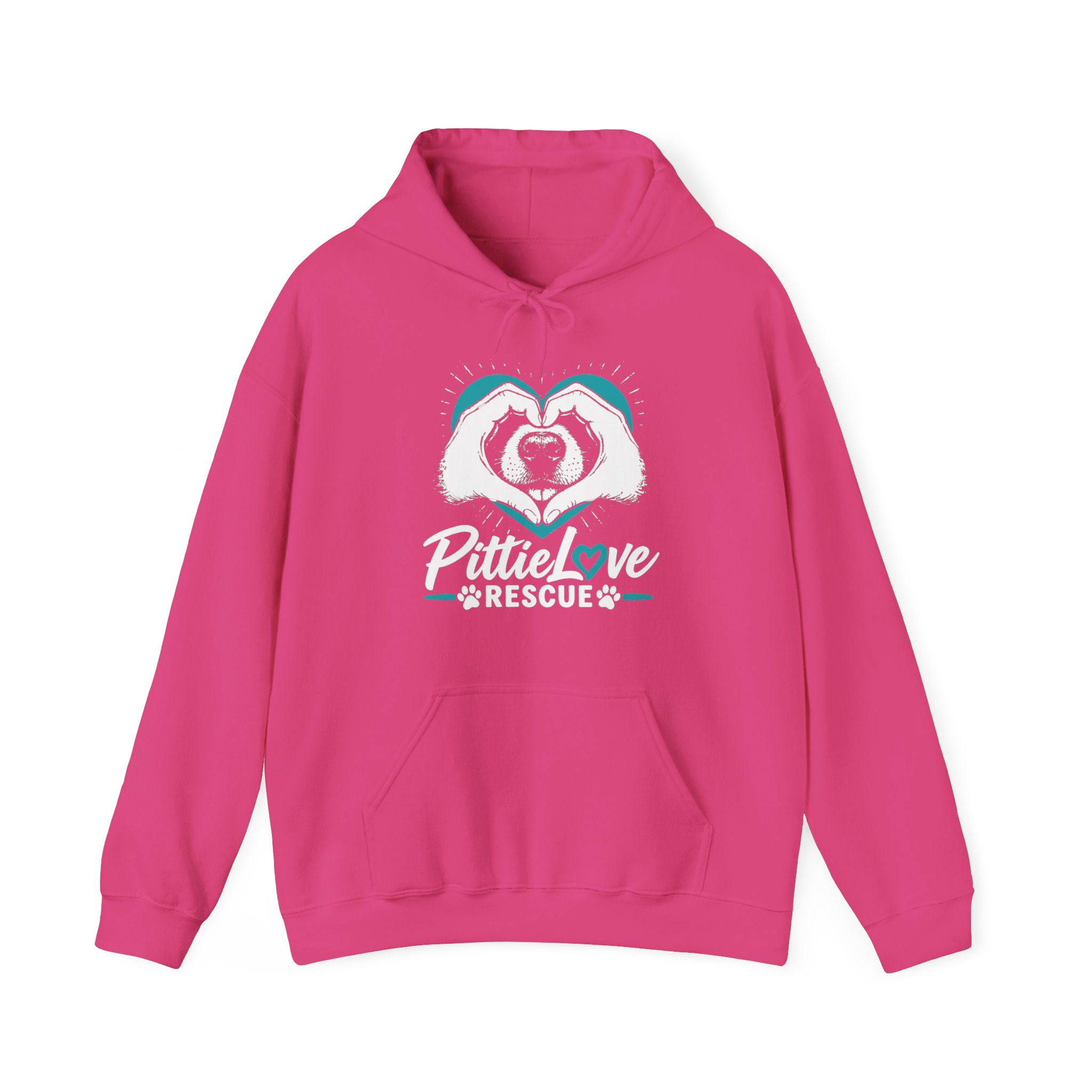 PittieLove Rescue Hoodie — Pit Bull Rescue Heart Graphic Sweatshirt - Image 41