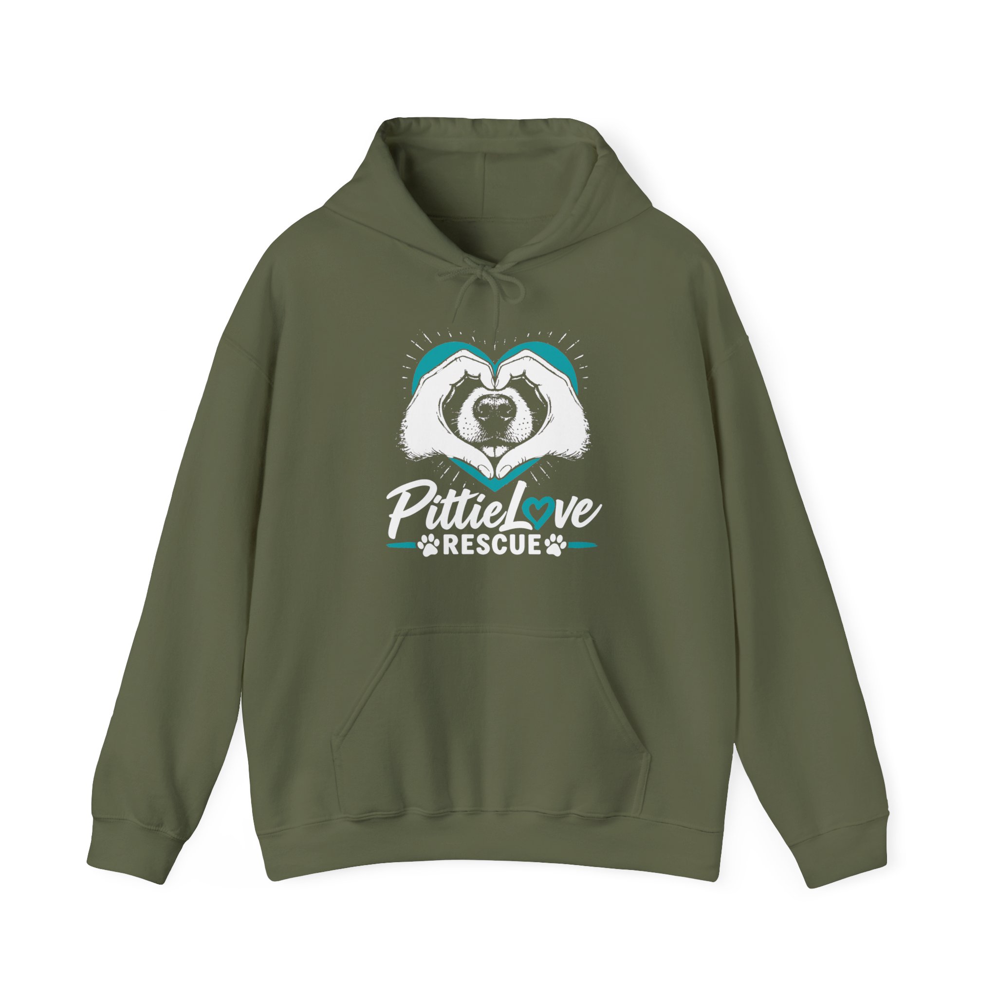 PittieLove Rescue Hoodie — Pit Bull Rescue Heart Graphic Sweatshirt - Image 13